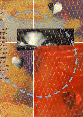 Responsive Collaboration collage/mixed media by Kim Lee Kho and Kal Honey, 2014. 7